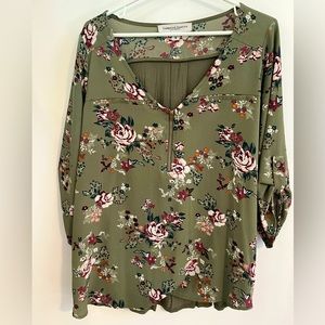 Women’s 1X Tempted Hearts LA Blouse